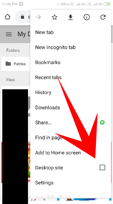 How to use Google Drive Desktop Site on Mobile 2