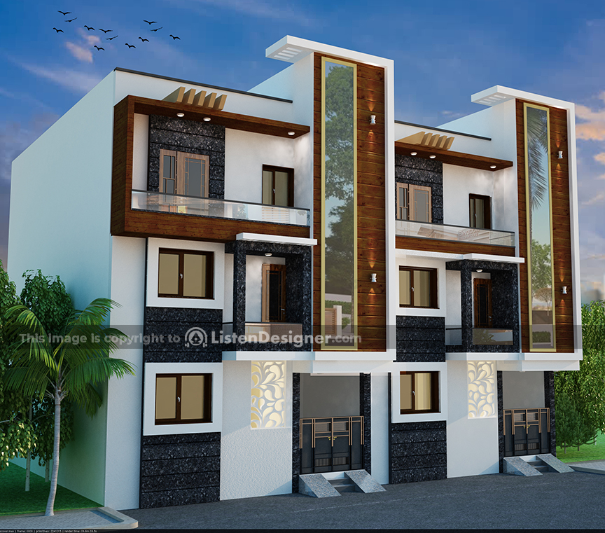 house front design indian style g