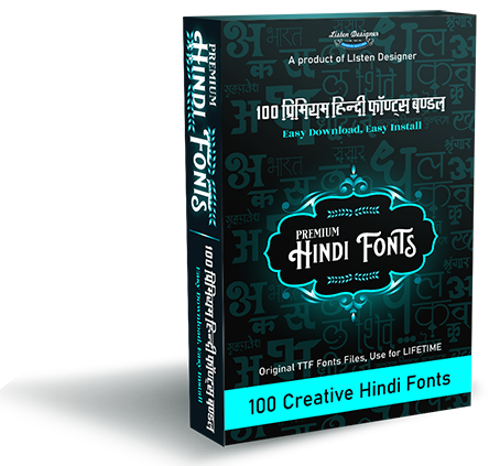 creative and stylish hindi font bundle original ttf krutidev style font